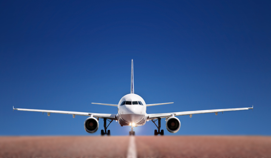 Aircraft on runway