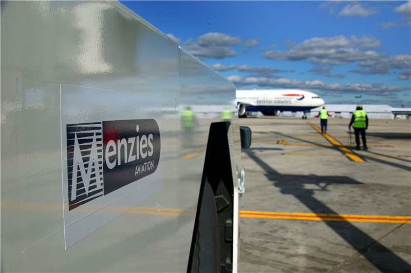 Menzies equipment at the platform