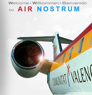 AirNostrum web site screenshot