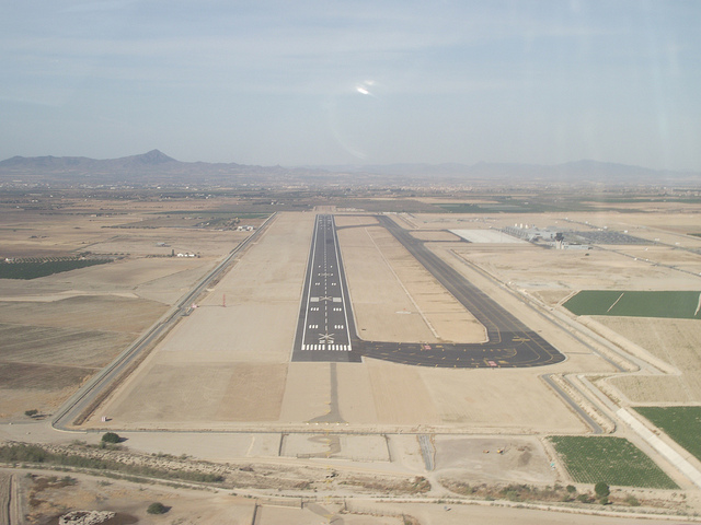 Corvera airport being constructed in June 2012 / Adam Hinett