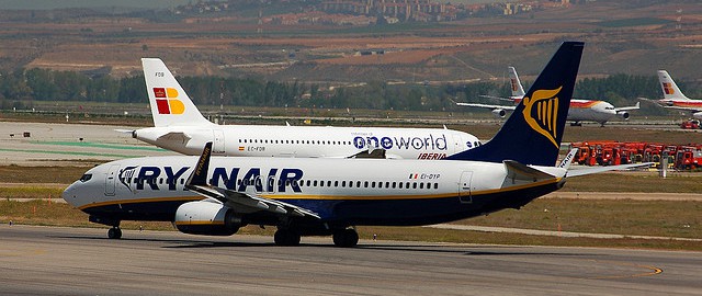 Ryanair and Iberia in competition