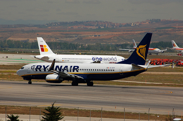 Ryanair and Iberia in competition