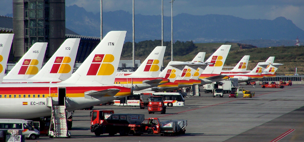 Iberia aircrafts at Madrid airport / jmiguel rodriguez