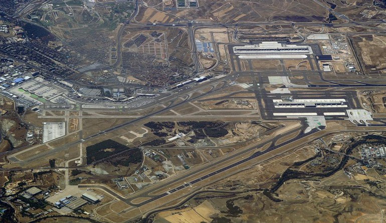 Barajas Airport overview. Photo taken in 2005..