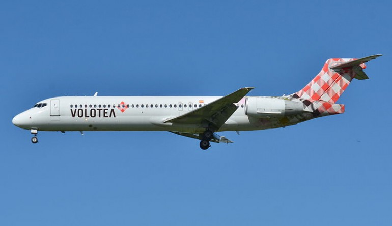 Boeing 717-200 Volotea Airlines EI-EXI by russavia / Wikimedia Commons