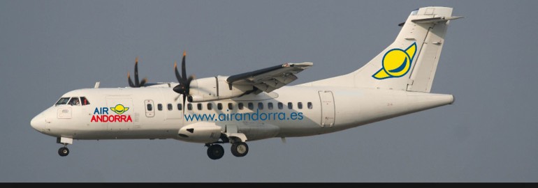 Air Andorra's web site screenshot