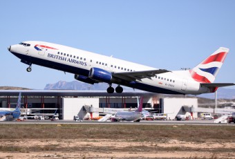 A British Airways 737-400 operating in Alicante