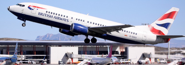 A British Airways 737-400 operating in Alicante