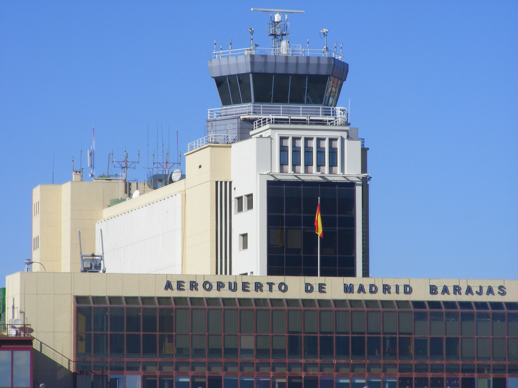 Madrid airport tower by Mathieu Marquer