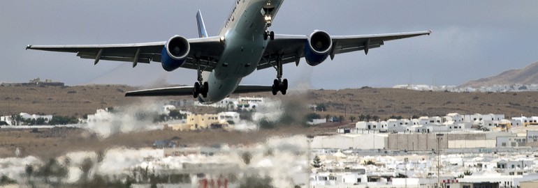 Thomas Cook Airlines taking off in Lanzarote airport by jBarcena - Flickr.