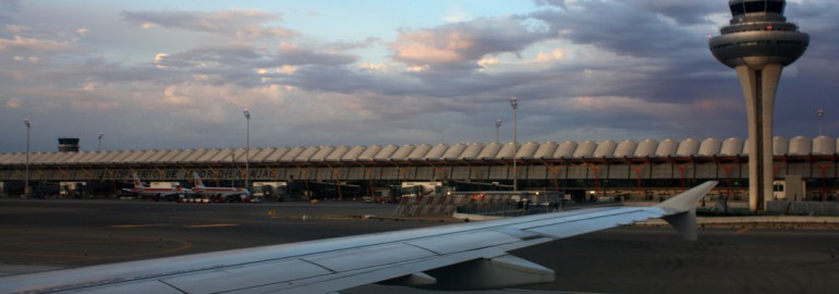 Landing at Madrid Barajas Airport by David - Flickr