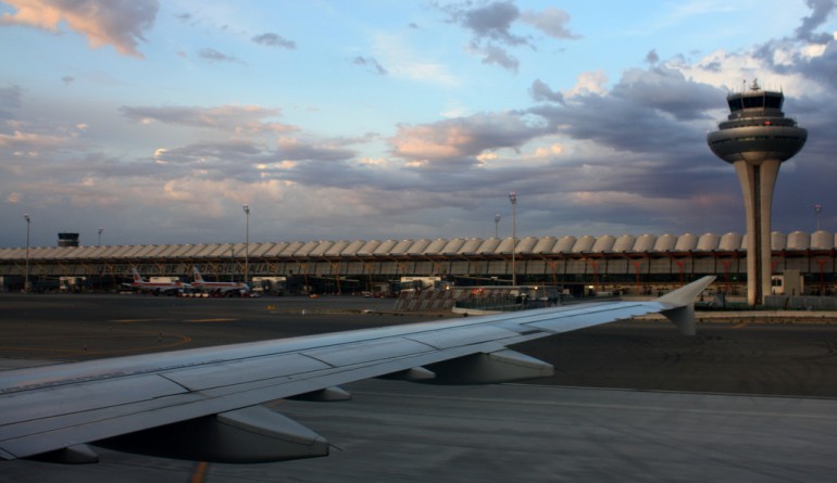 Landing at Madrid Barajas Airport by David - Flickr